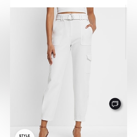 NWT Express belted cargo pants - Picture 2 of 2